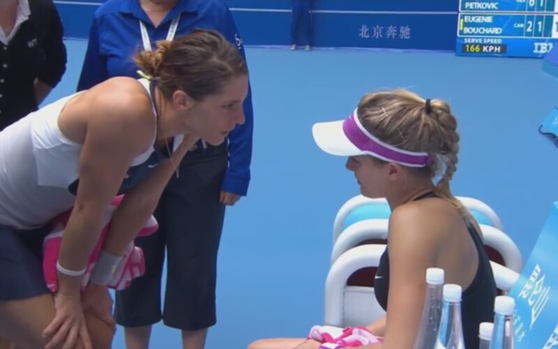andrea-petkovic-eugenie-genie-bouchard-ritiro-wta-pechino-beijing-tennis