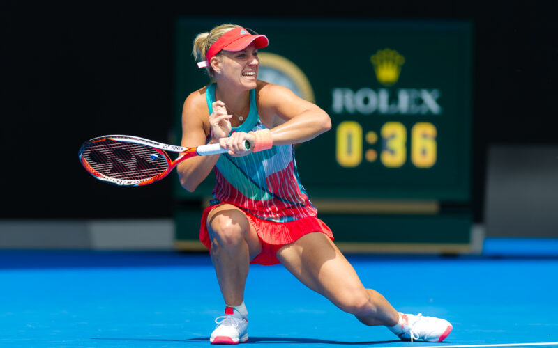 Angelique Kerber in action at the 2016 Australian Open