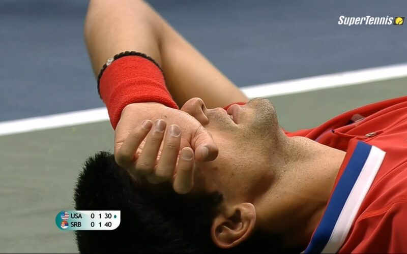 infortunio djokovic
