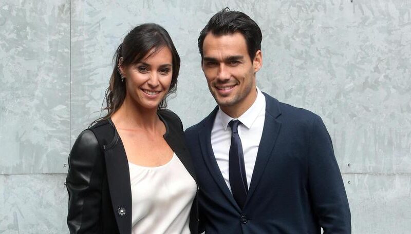Italian tennis players, Flavia Pennetta and Fabio Fognini, pose for photographers before the Spring/Summer 2016 Woman Collection of  Giorgio Armani during the Milan Woman Fashion Week, in Milan, Italy, 28 September 2015. The Milano Moda Donna runs from 23 to 28 September.

ANSA / MATTEO BAZZI
