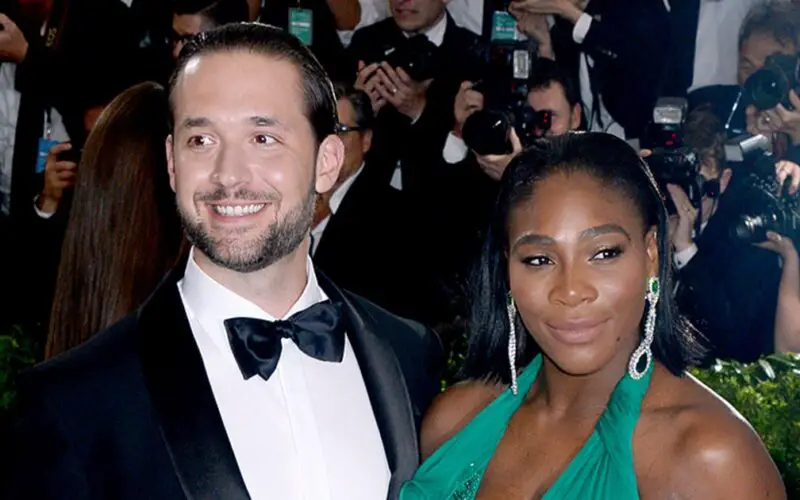 Serena Williams e il suo compagno Alexis Ohanian