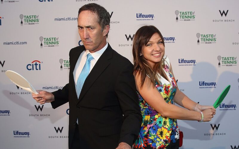 Darren Cahill e Simona Halep