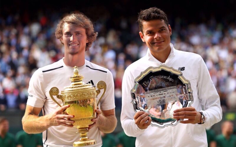 I due finalisti dell'edizione 2022 di Wimbledon, Zverev e Raonic
