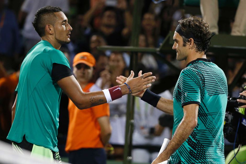 kyrigios federer
