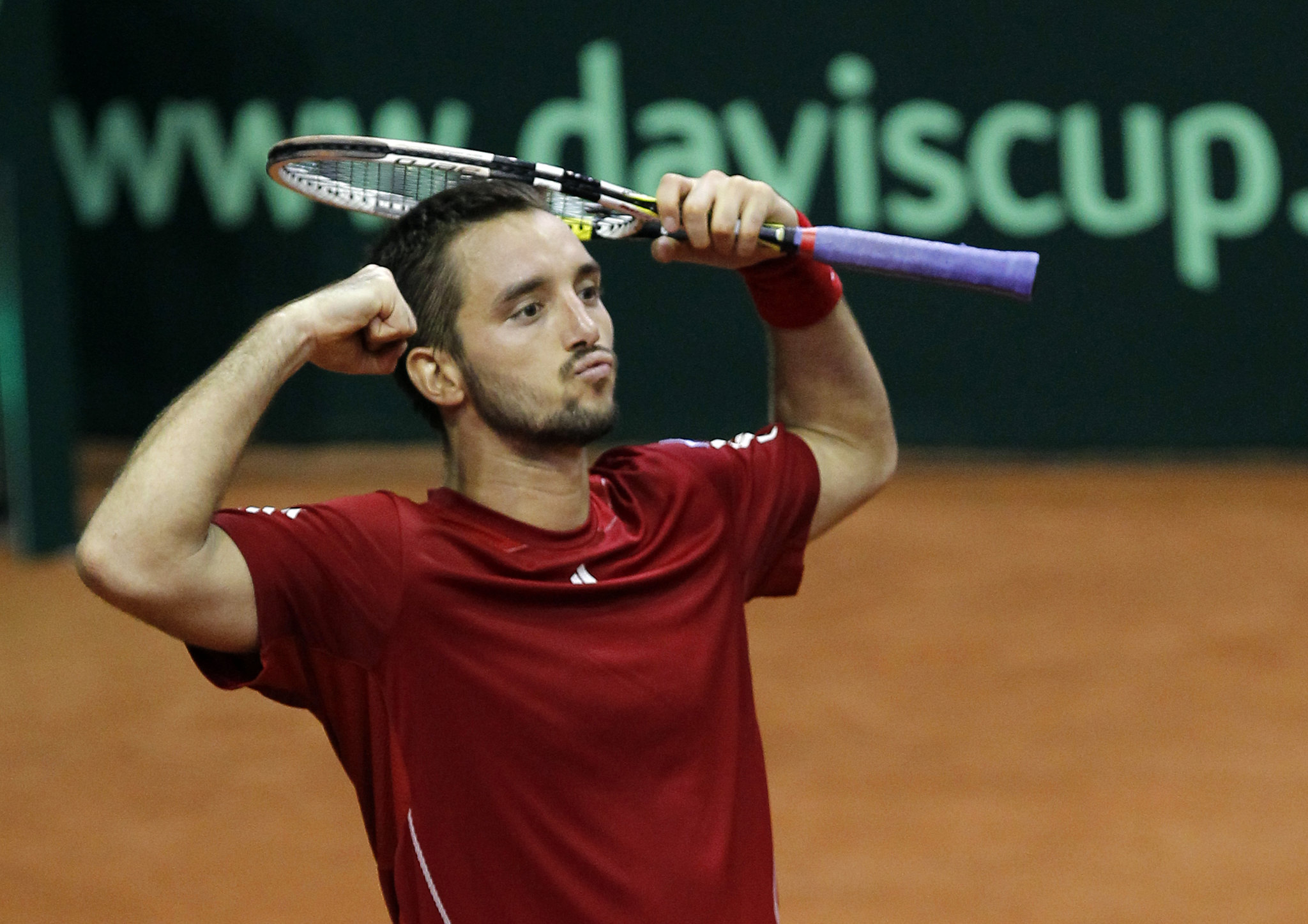 Tennis Tenis
Davis Cup first round
Belgium v Serbia
Viktor Troicki v David Goffin
Charleroi, 02.01.2013.
foto: Srdjan Stevanovic/Starsportphoto �