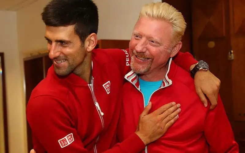 Novak Djokovic e Boris Becker