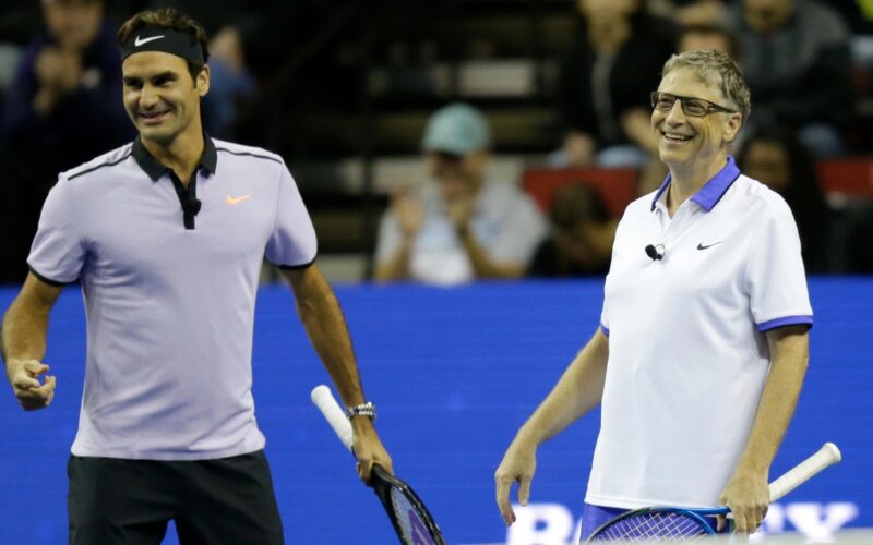 Roger Federer e Bill Gates