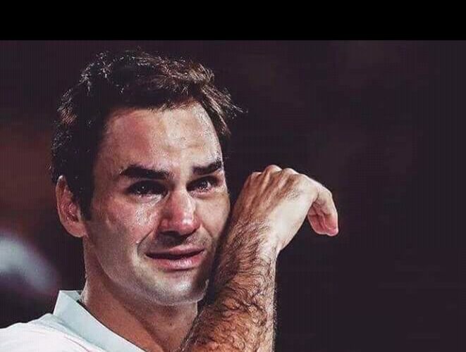 Federer visibilmente emozionato