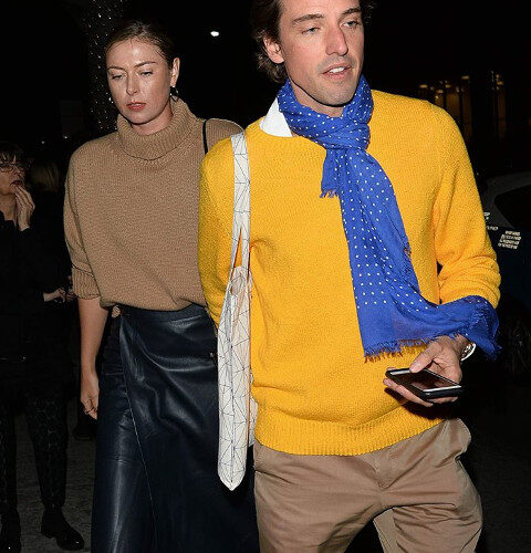 Maria Sharapova ed Alexander Gilkes alla galleria Gagosian a Beverly Hills