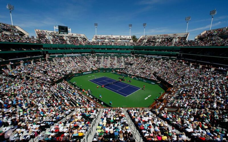 Lo Stadium 1 di Indian Wells ospiterà tutti gli incontri di singolare di oggi