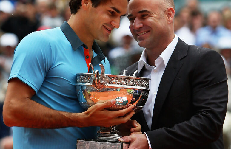 Premiazione a Roger Federer, Roland Garros 2009