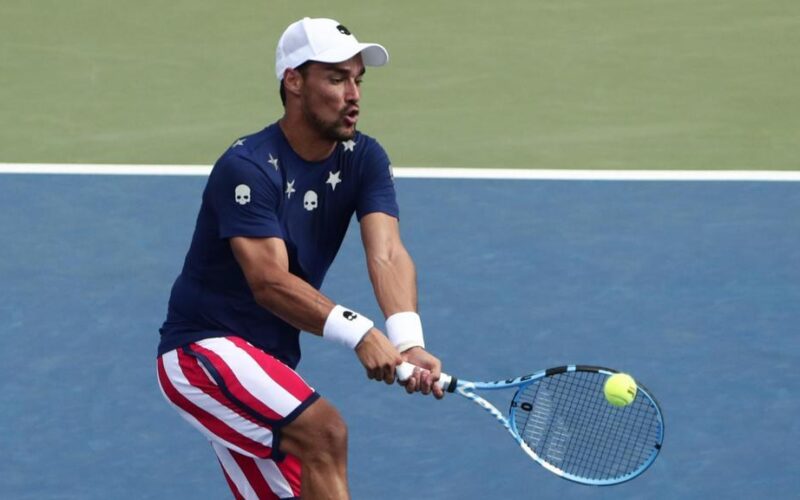 I pantaloncini a stelle e strisce di Fognini.
