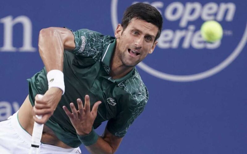 Novak Djokovic, il suo match contro Dimitrov è stato interrotto per pioggia