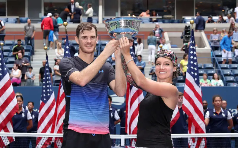 September 8, 2018 - 2018 US Open Mixed Doubles Champions Jamie Murray and Bethanie Mattek-Sands.