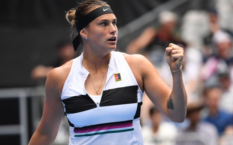 Tutta la grinta di Aryna Sabalenka