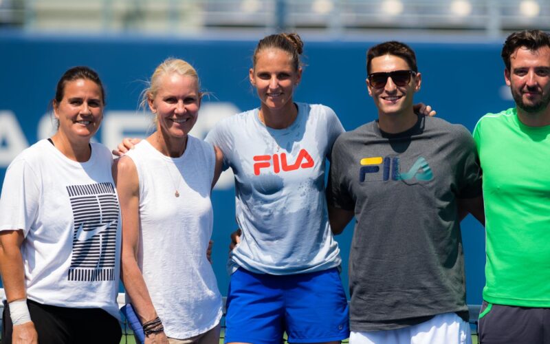Pliskova con Martinez