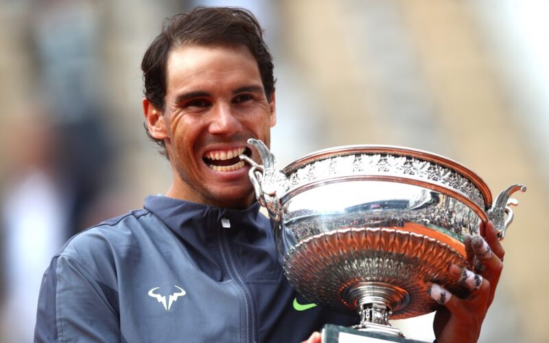 Rafa Nadal RG 2019, trofeo
