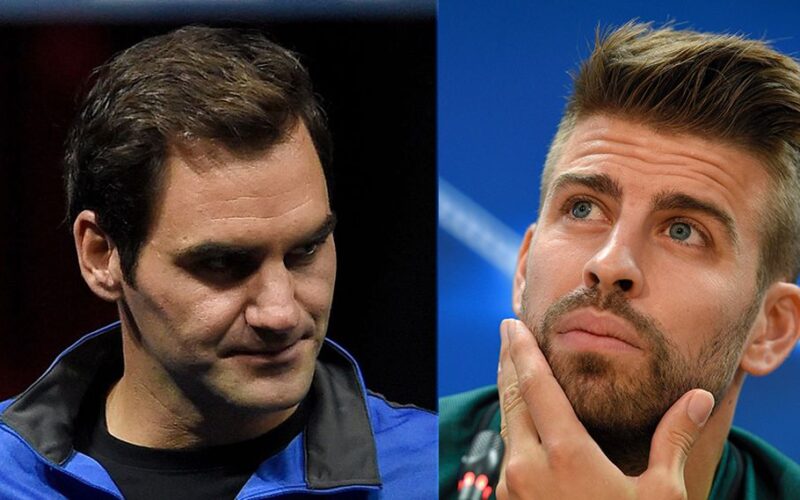 Roger Federer e Gerard Piqu�