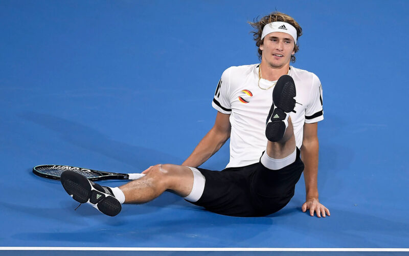 ATP, Tennis Herren CUP BRISBANE DAY 3, Alexander Zverev of Germany in action in his match against Stefanos Tsitsipas of Greece during day 3 of the ATP Cup tennis tournament at Pat Rafter Arena in Brisbane, Sunday, January 5, 2020.  ACHTUNG: NUR REDAKTIONELLE NUTZUNG, KEINE ARCHIVIERUNG UND KEINE BUCHNUTZUNG BRISBANE QLD AUSTRALIA PUBLICATIONxINxGERxSUIxAUTxONLY Copyright: xALBERTxPEREZx 20200105001440415686