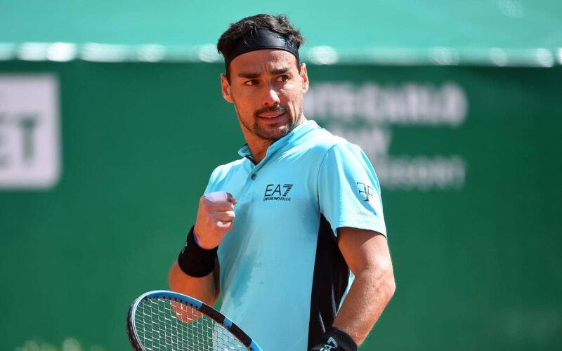 MONTE-CARLO, MONACO- APRIL 13: Images of Fabio Fognini from Italy with Miomir Kecmanovic from Serbia on day 3,
photo by Corinne Dubreuil/ATP Tour