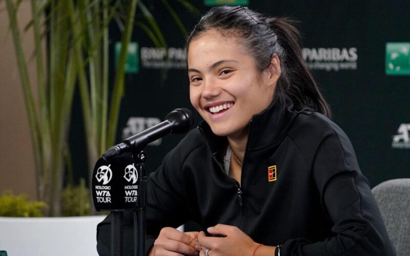 Emma Raducanu Indian Wells 2022 interview