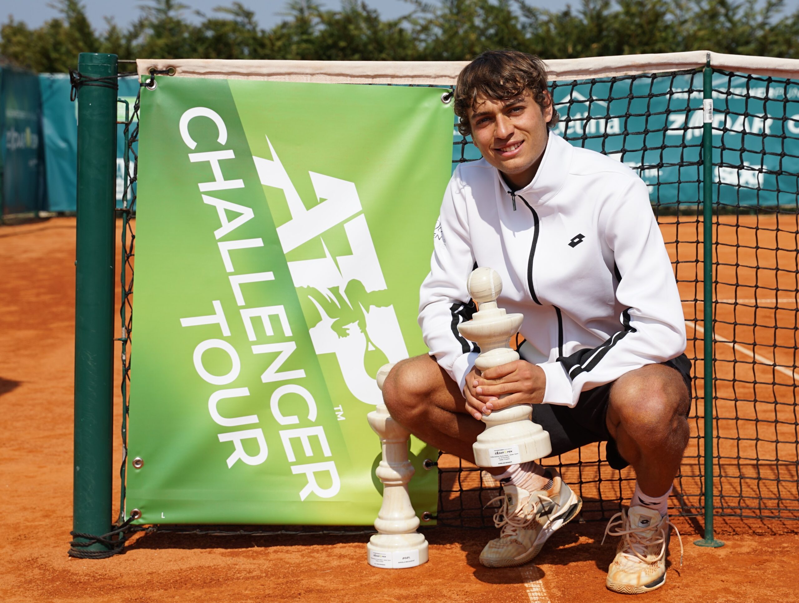Flavio Cobolli dopo la vittoria del Challenger di Zara, foto HTS
