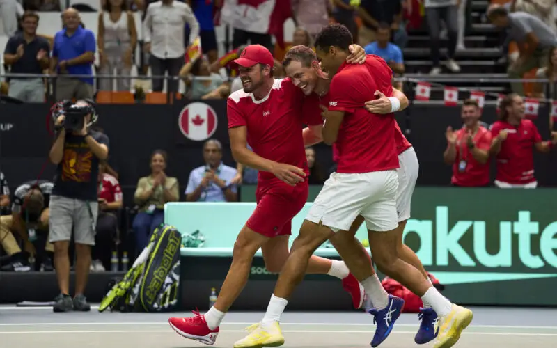 VALENCIA, SPAIN - SEPTEMBER 16: Davis Cup by Rakuten Valencia Group Stage 2022 at Pabellón Municipal Fuente de San Luis on September 16, 2022 in Valencia, Spain. (Photo by Manuel Queimadelos / Quality Sport Images / Kosmos Tennis)