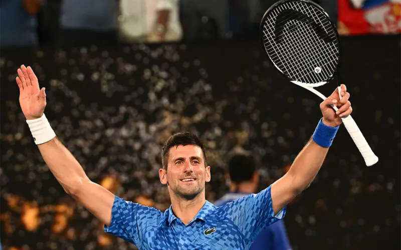 Novak Djokovic conquista la decima finale agli AO.
Credit: https://ausopen.com/