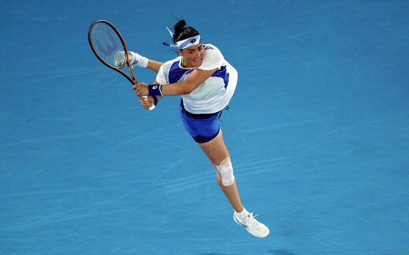 Ons Jabeur agli Australian Open 2023.
Credit: https://ausopen.com/