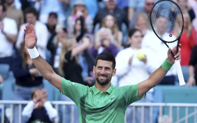Novak Djokovic, of Serbia, waves to the crowd after defeating Rinky Hijikata, of Australia, during the Miami Open tennis tournament, Friday, March 21, 2025, in Miami Gardens, Fla. (AP Photo/Lynne Sladky) 



Associated Press / LaPresse
Only italy and Spain