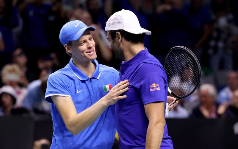Davis Cup Finals 2024
Spagna, Malaga 21/11/2024
Palacio de Deportes José María Martín Carpena
Italia v Argentina
Jannik Sinner e Mateo Berrettini
Foto Giampiero Sposito