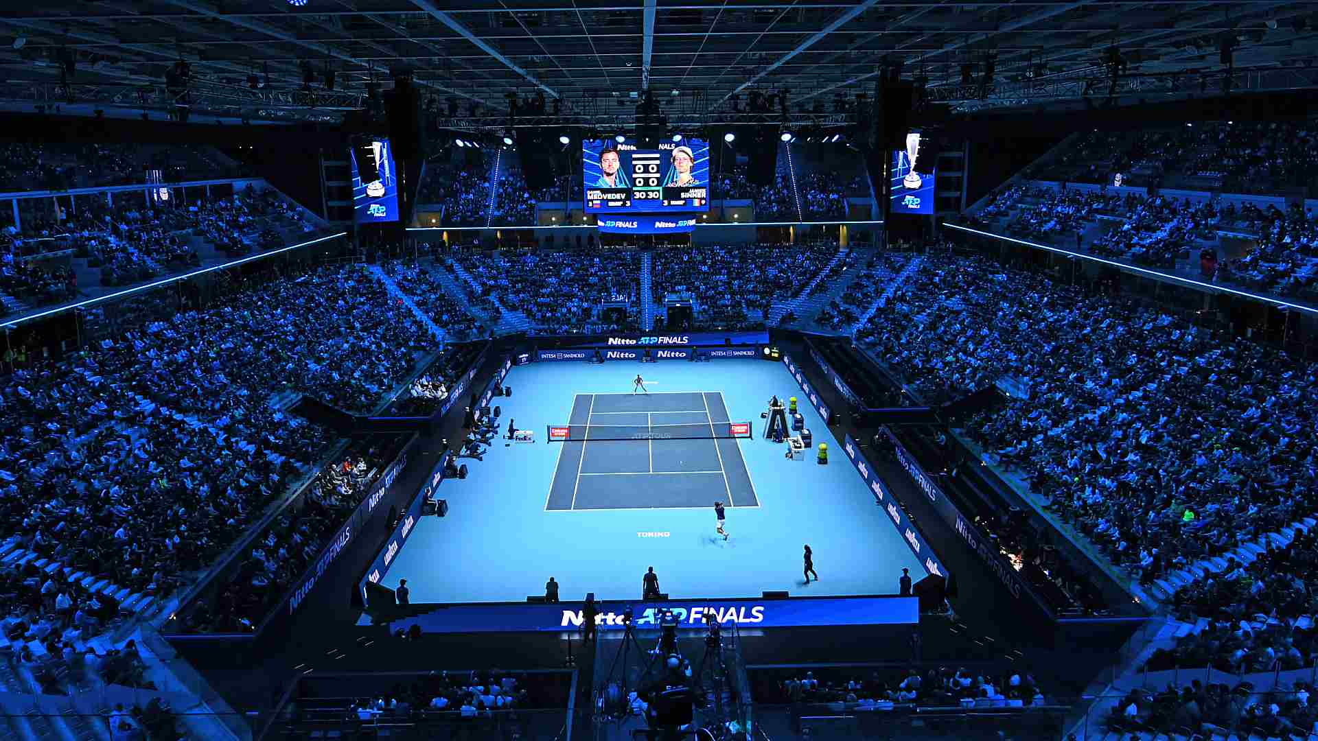 TURIN, ITALY- NOVEMBER 11: Images of center court,
photo by Corinne Dubreuil/ATP Tour